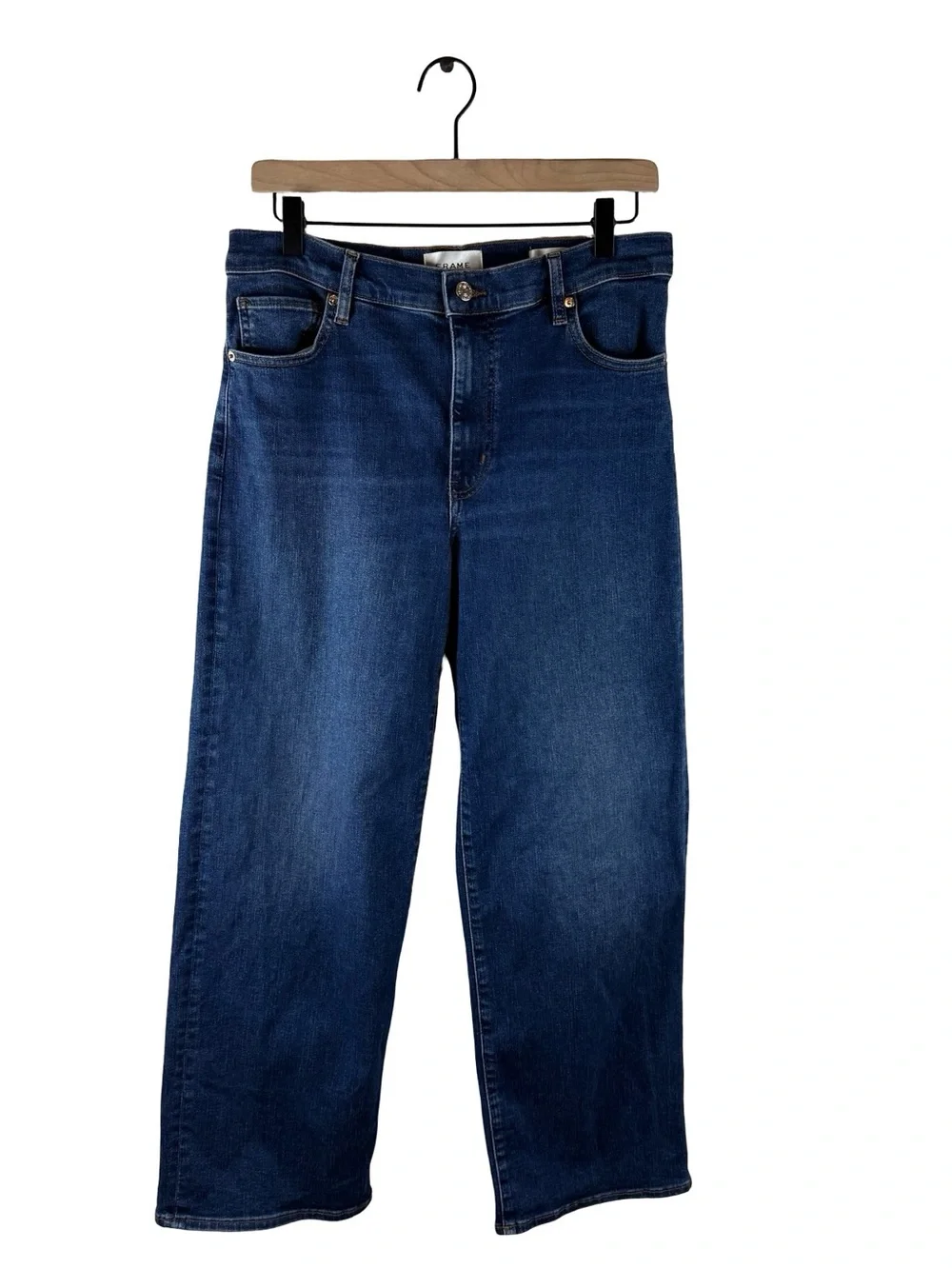 FRAME The Mellow Jeans Relaxed Straight Leg Minimalist Denim Size 30